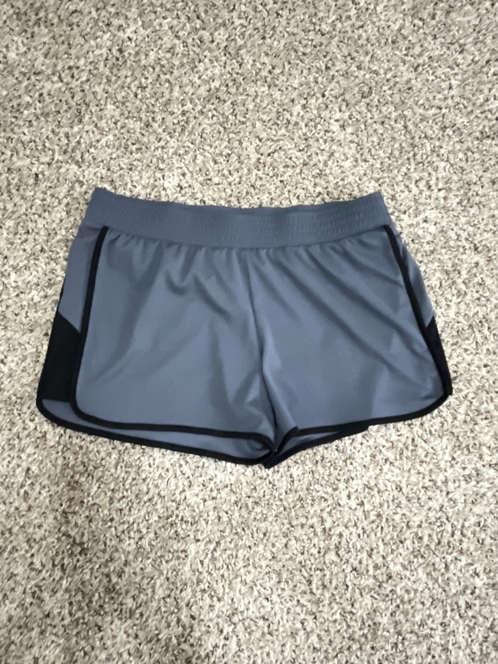 Champion Gray Athletic Shorts with Black Trim